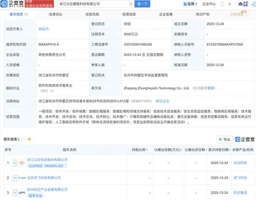 众合科技携手杭州低空产发成立翼智科技，布局AI与信息系统集成新赛道